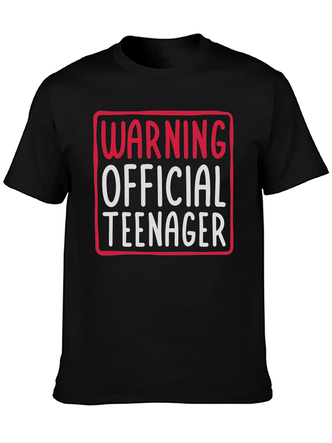 Warning Official Teenager Graphic Tee