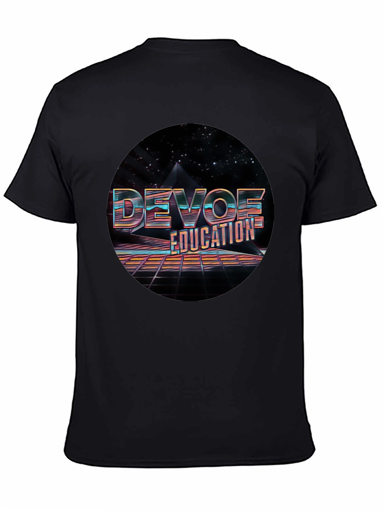 Retro Devoe Education Graphic Tee - Black
