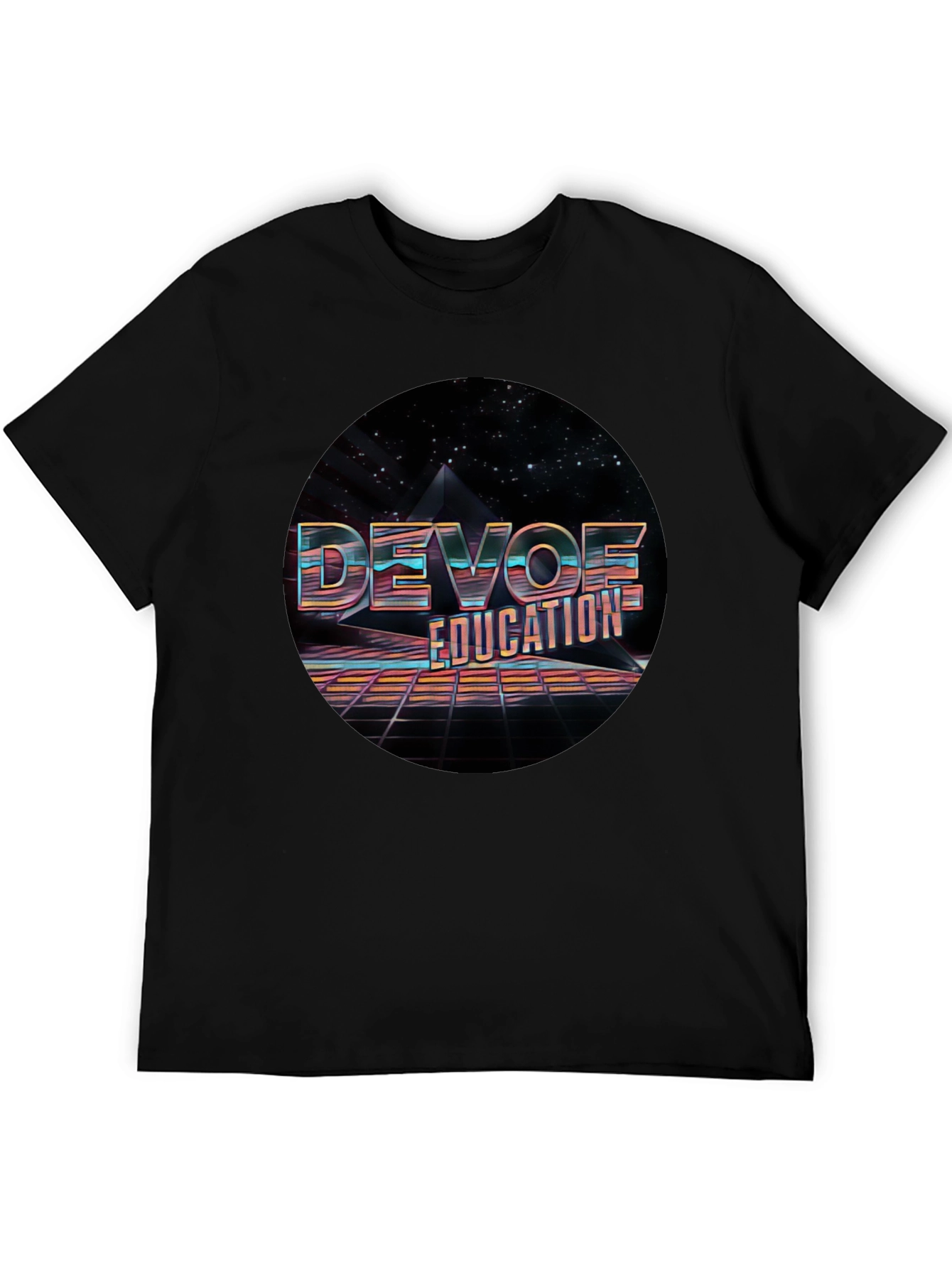 Retro Devoe Education Graphic Tee - Black