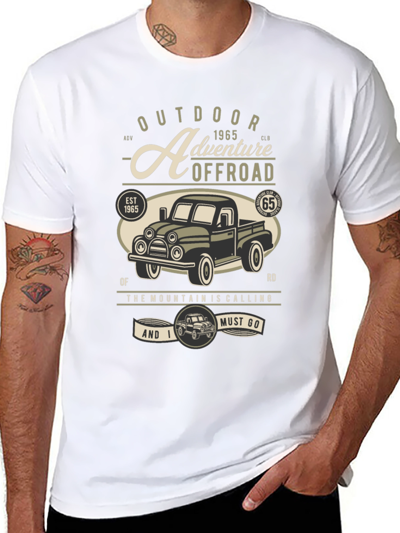 Outdoor Adventure Offroad T-Shirt - Mountain Calling Tee