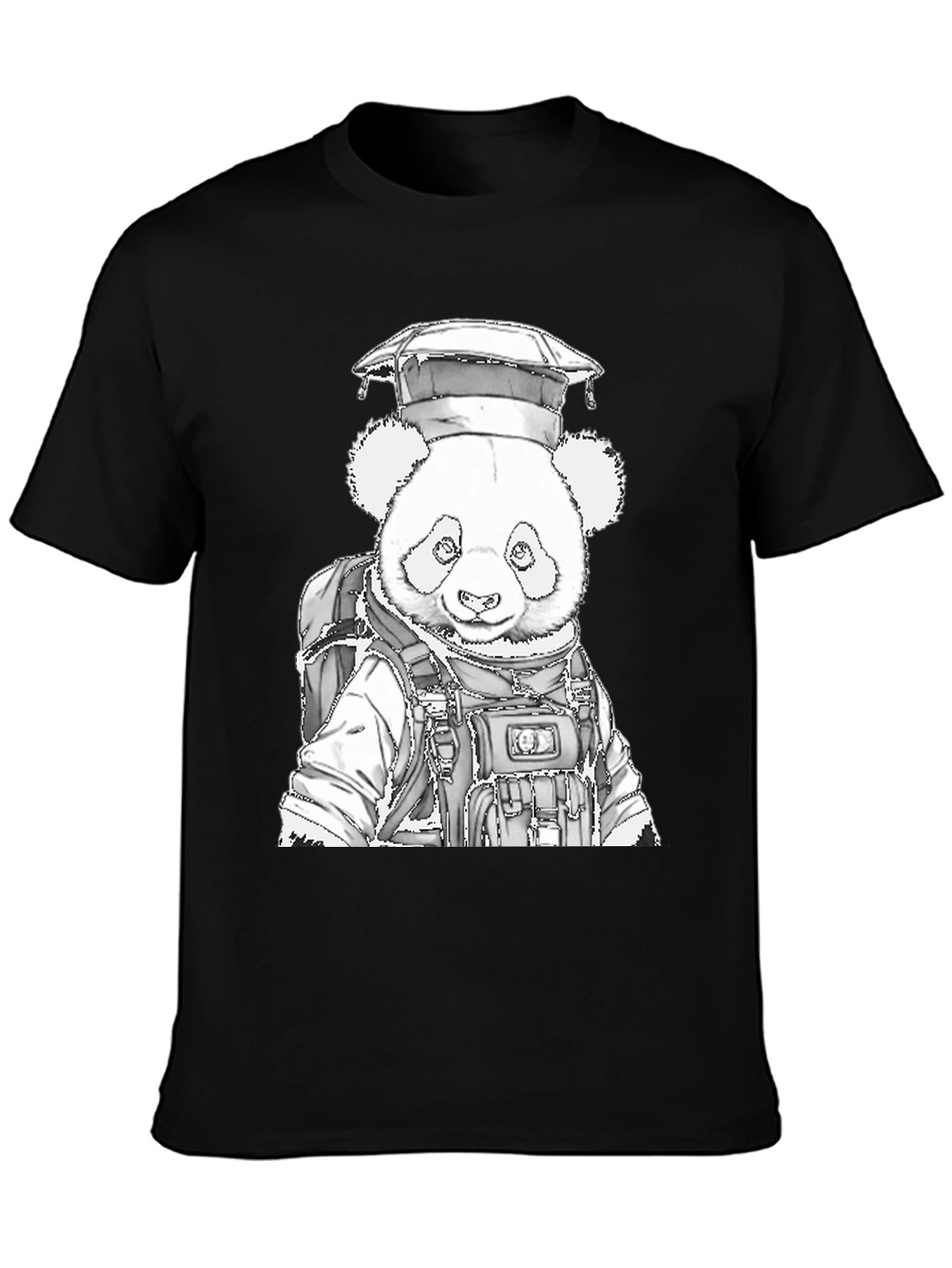 Panda Grad T-Shirt - Academic Style