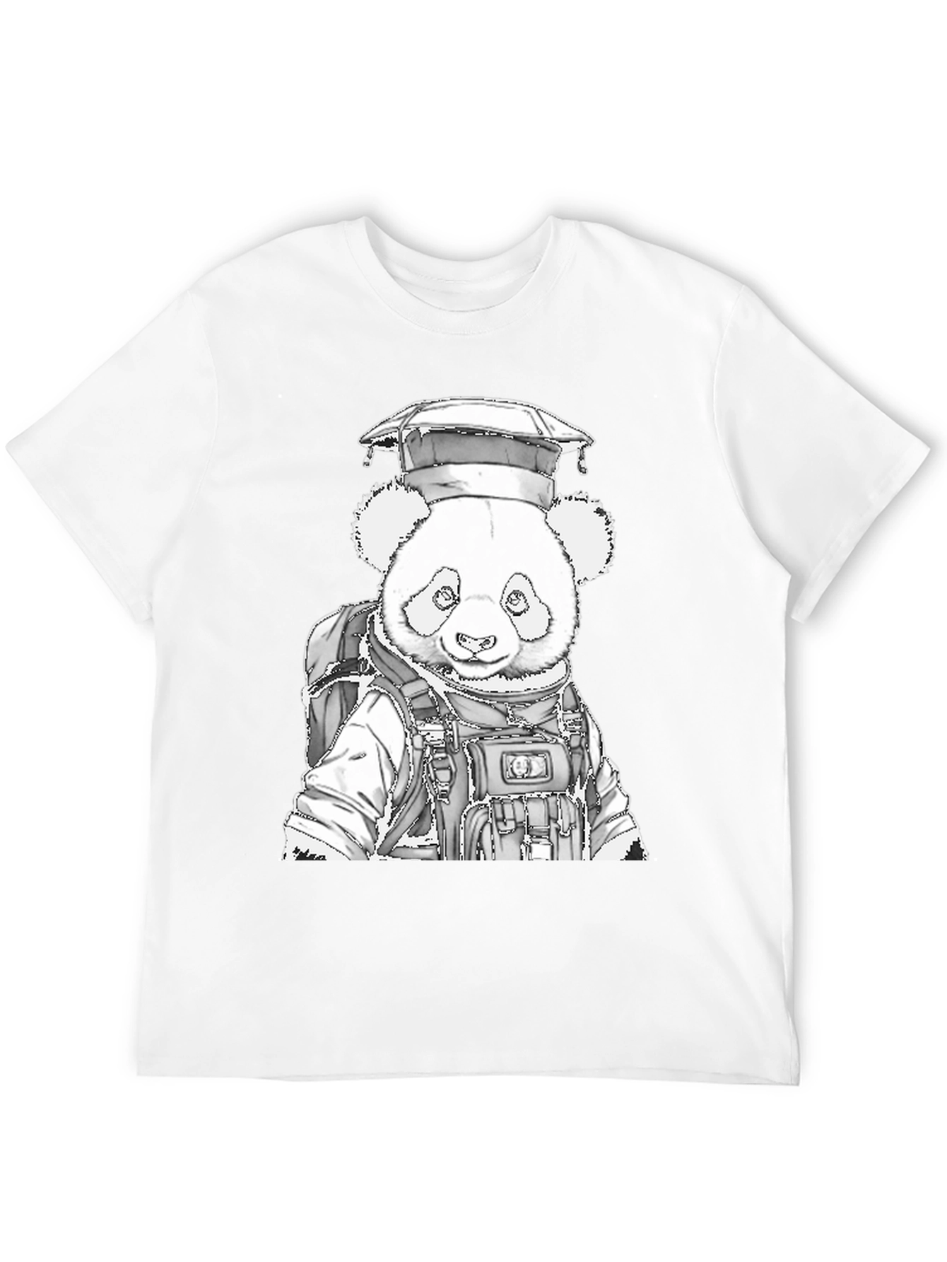 Panda Grad T-Shirt - Academic Style