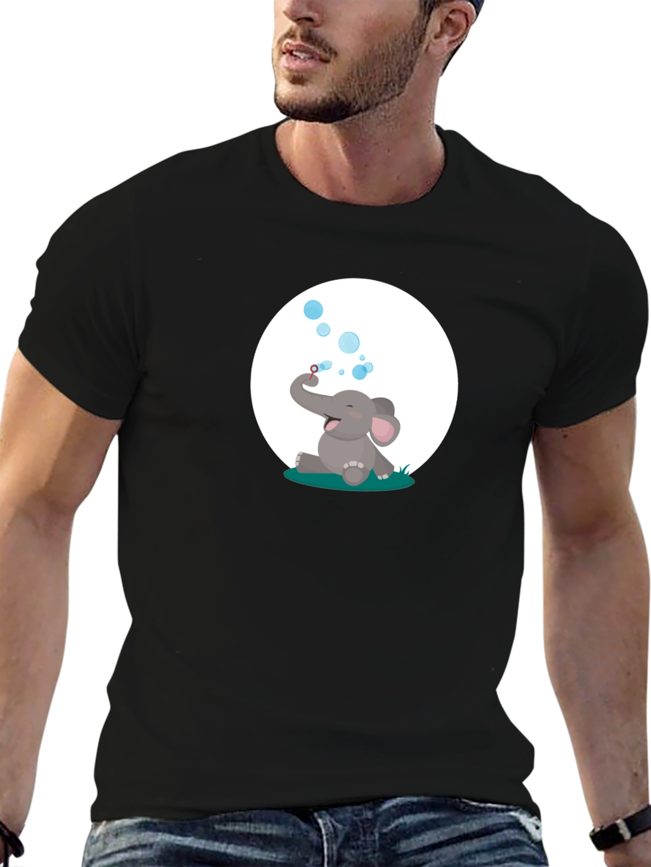 Elephant Bubbles Graphic Tee