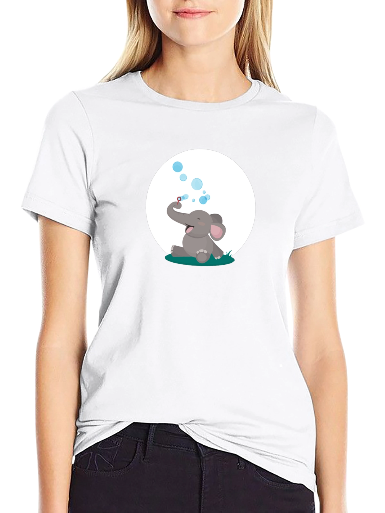 Elephant Bubbles Graphic Tee