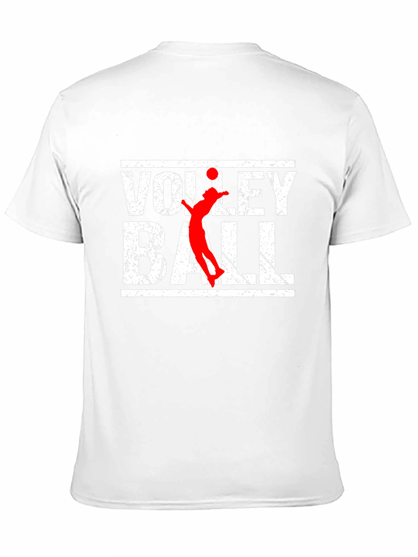 Volleyball Graphic Print Black T-Shirt