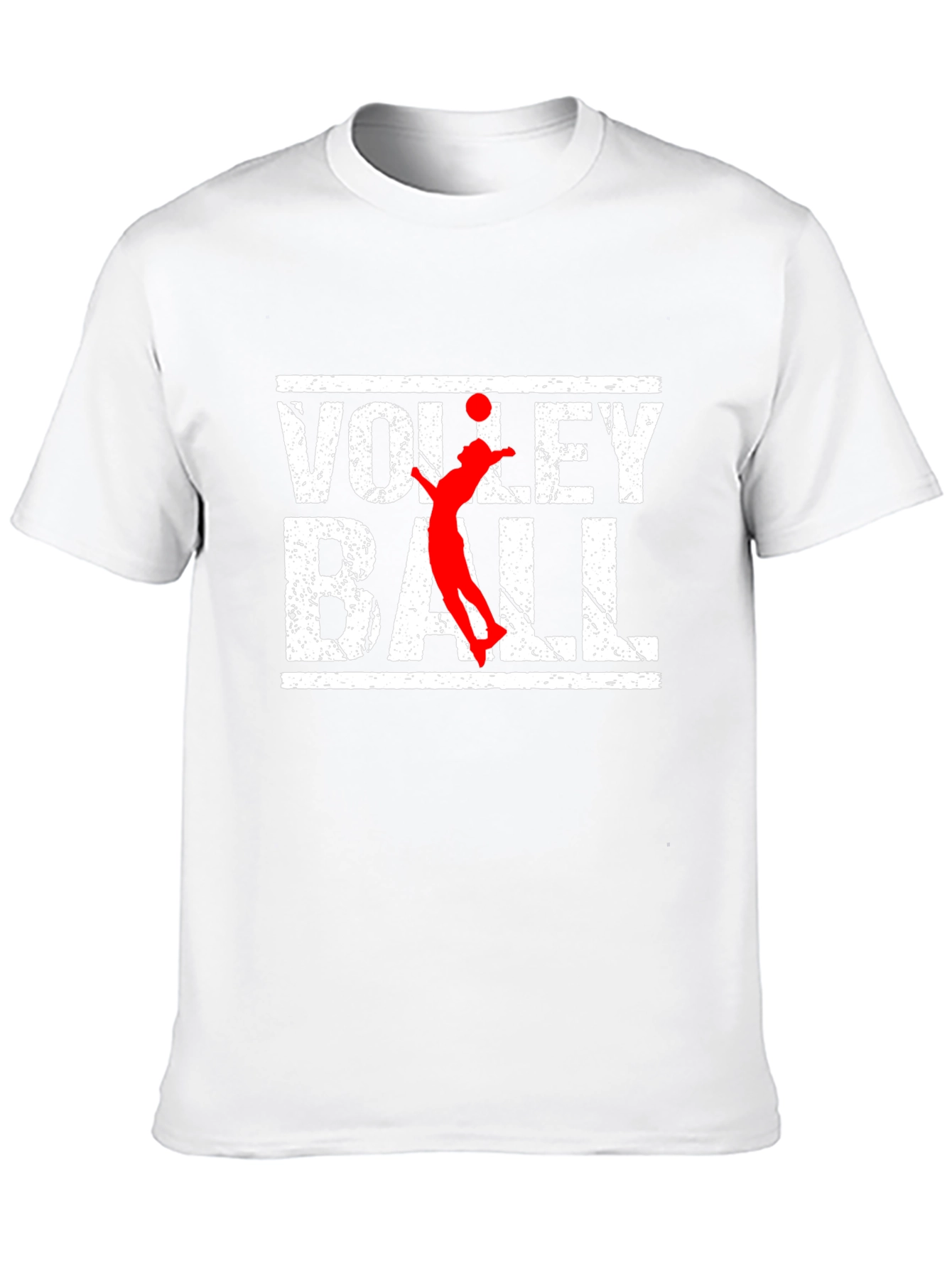 Volleyball Graphic Print Black T-Shirt