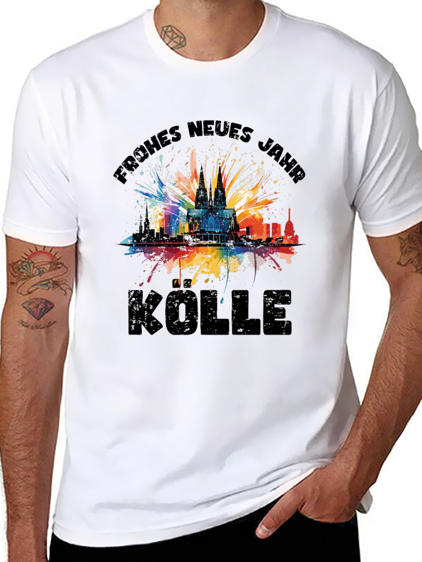 Frohes Neues Jahr Kolle T-Shirt