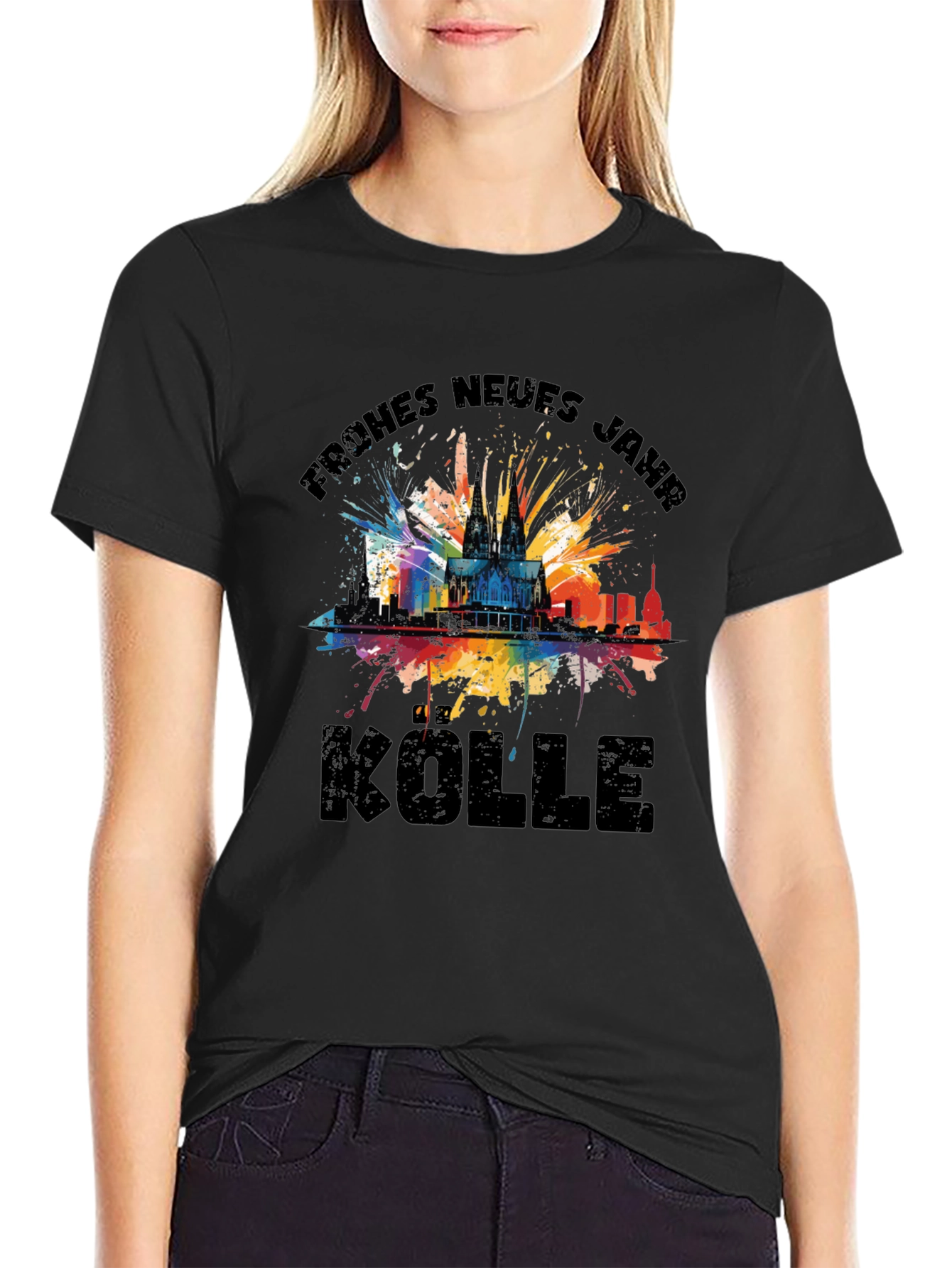 Frohes Neues Jahr Kolle T-Shirt