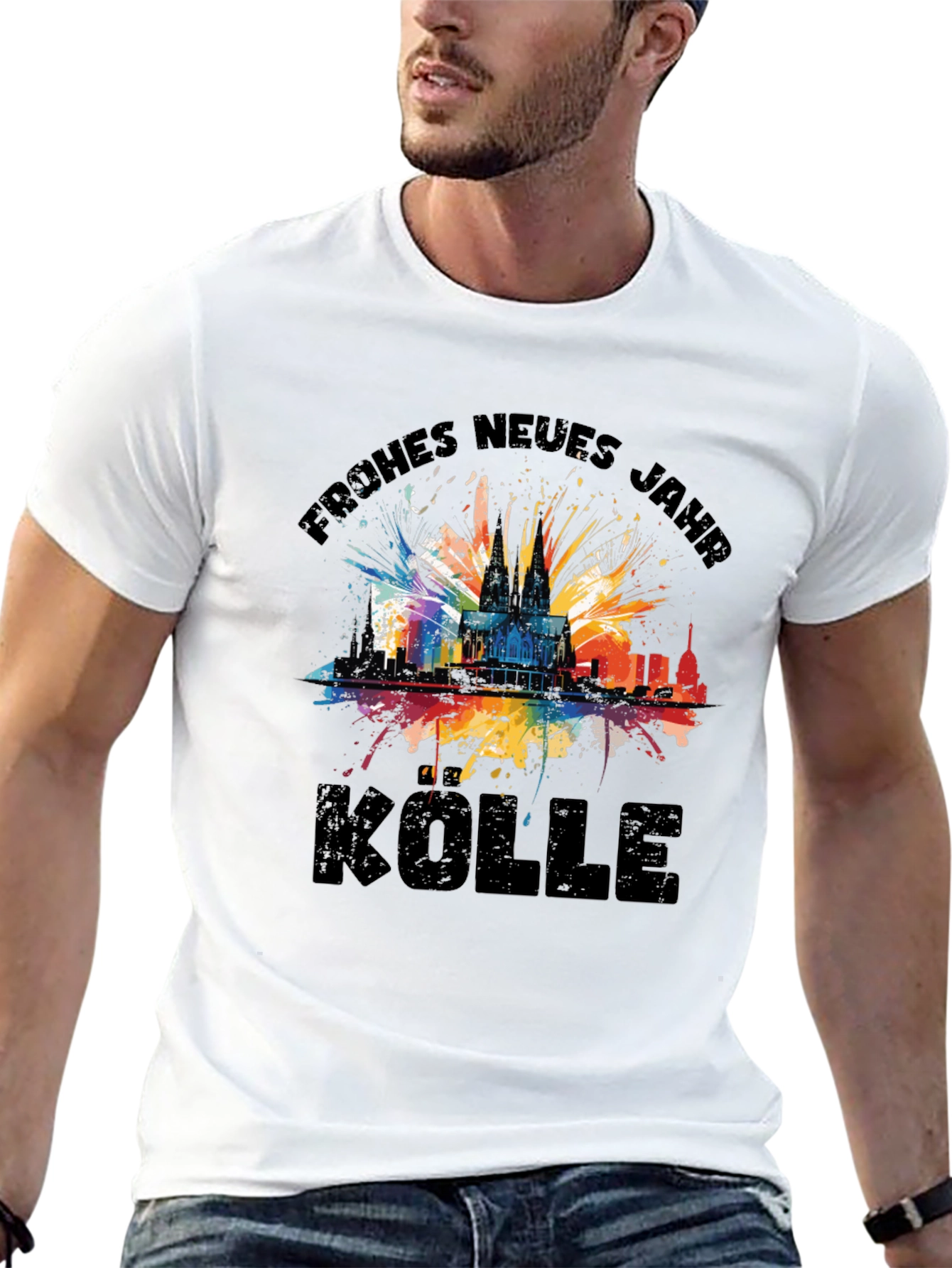 Frohes Neues Jahr Kolle T-Shirt