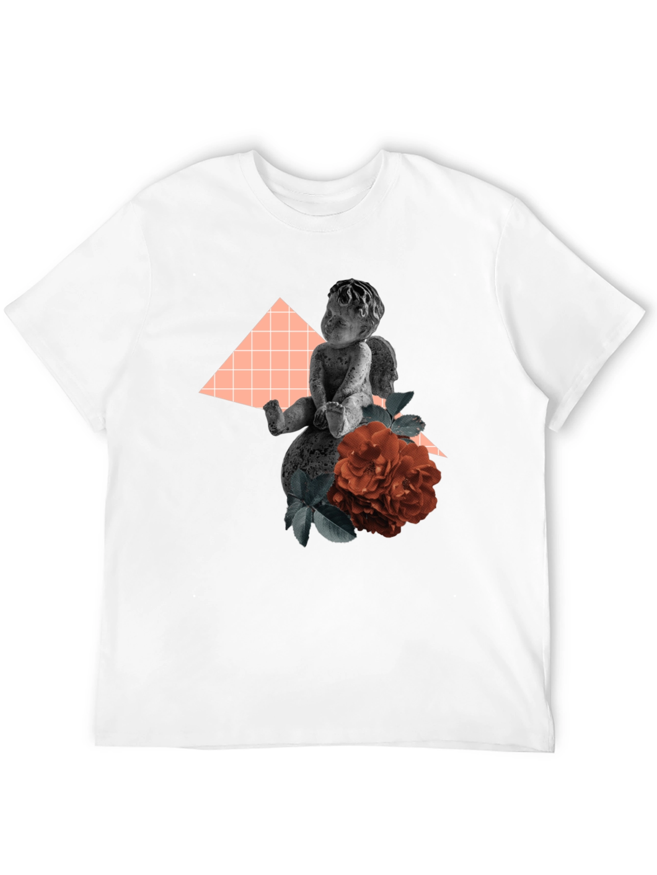 Angel & Rose Graphic Tee - Stylish Black T-Shirt