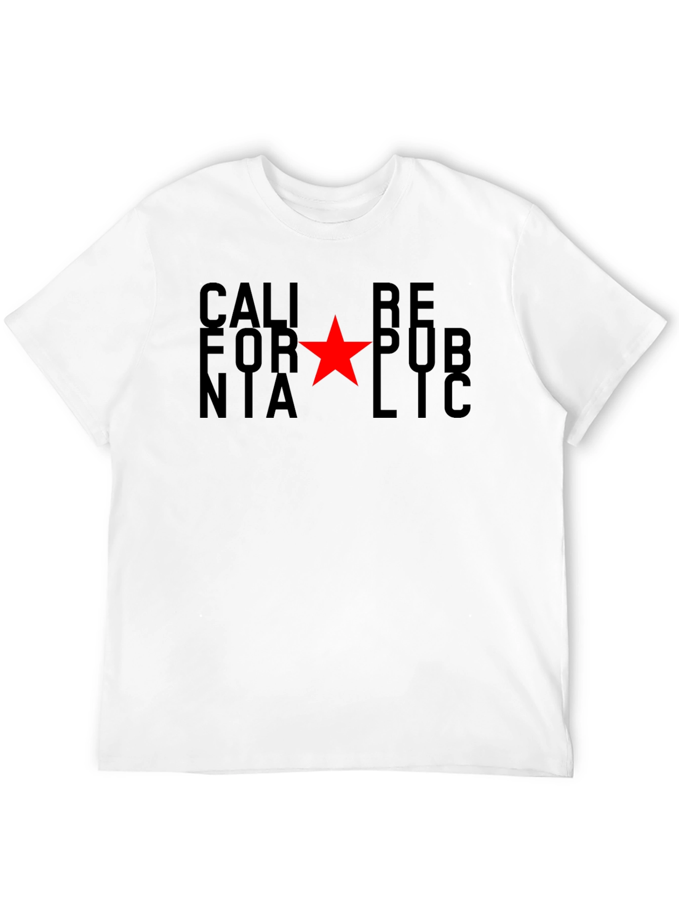 California Republic T-Shirt - Red Star