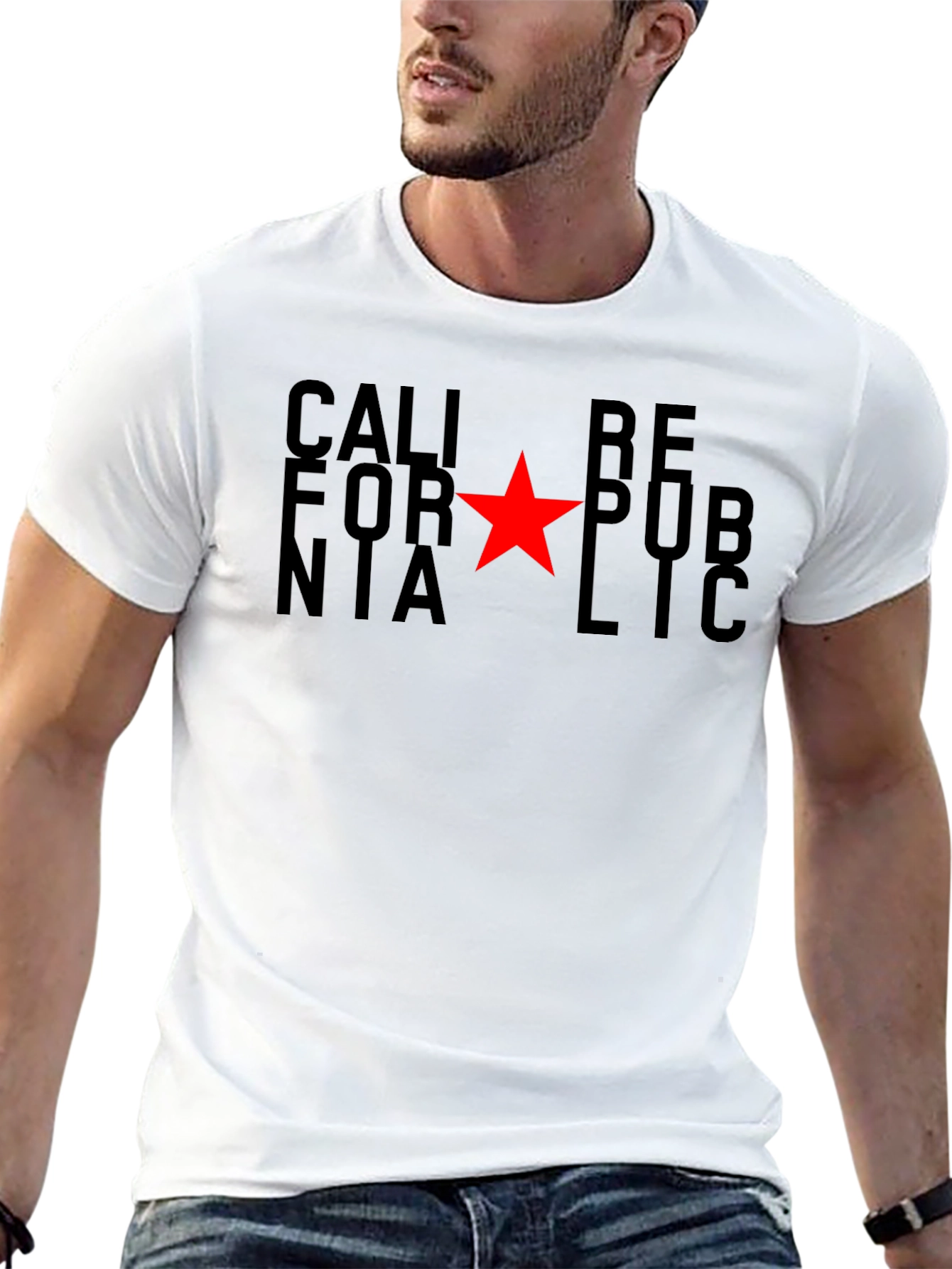 California Republic T-Shirt - Red Star