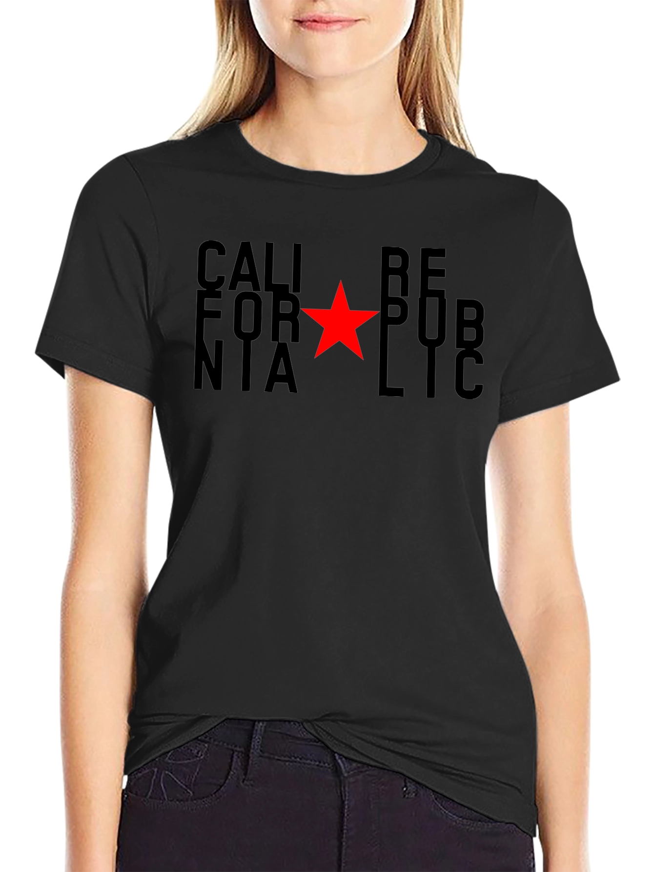 California Republic T-Shirt - Red Star