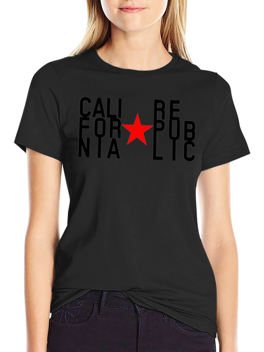 California Republic T-Shirt - Red Star
