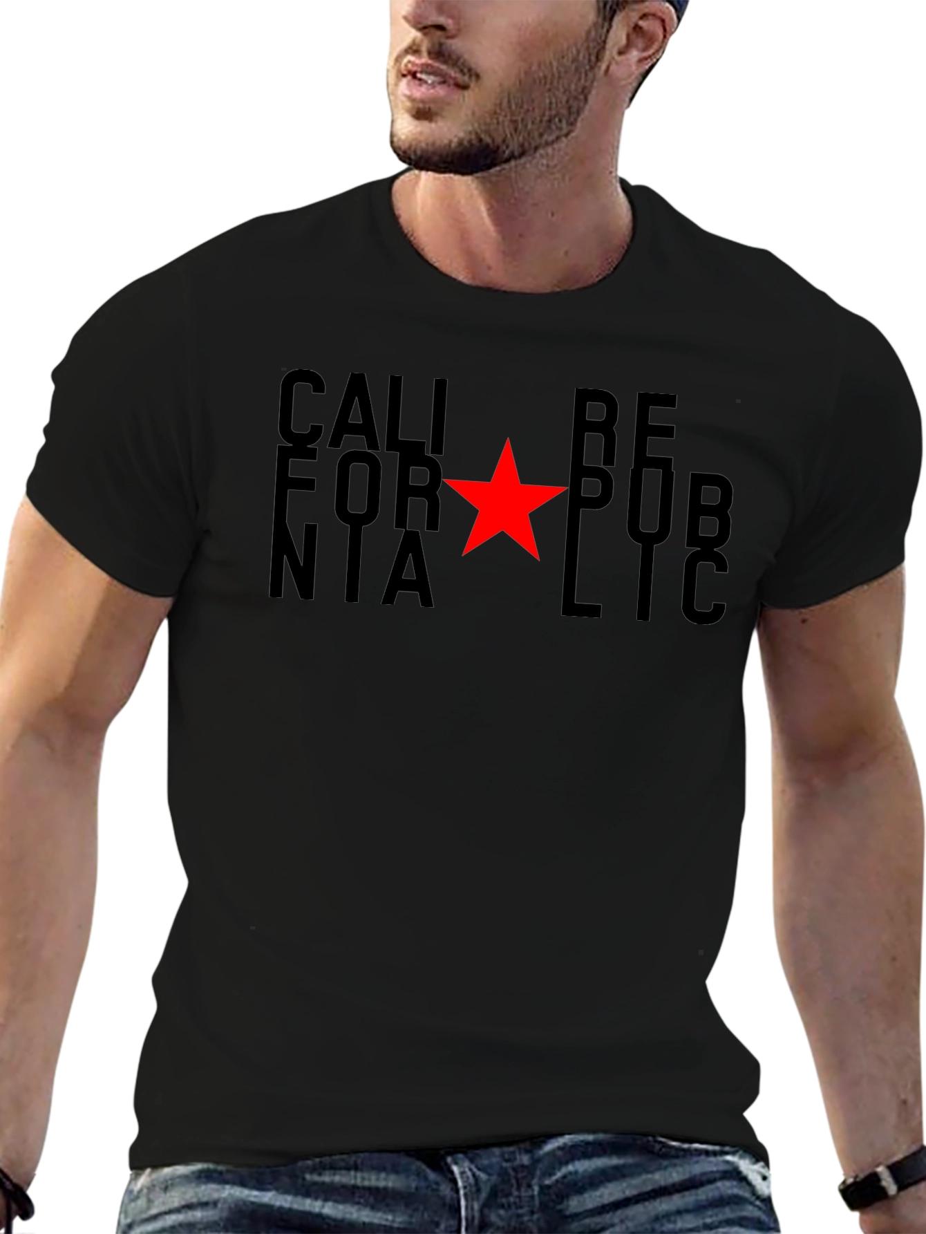 California Republic T-Shirt - Red Star