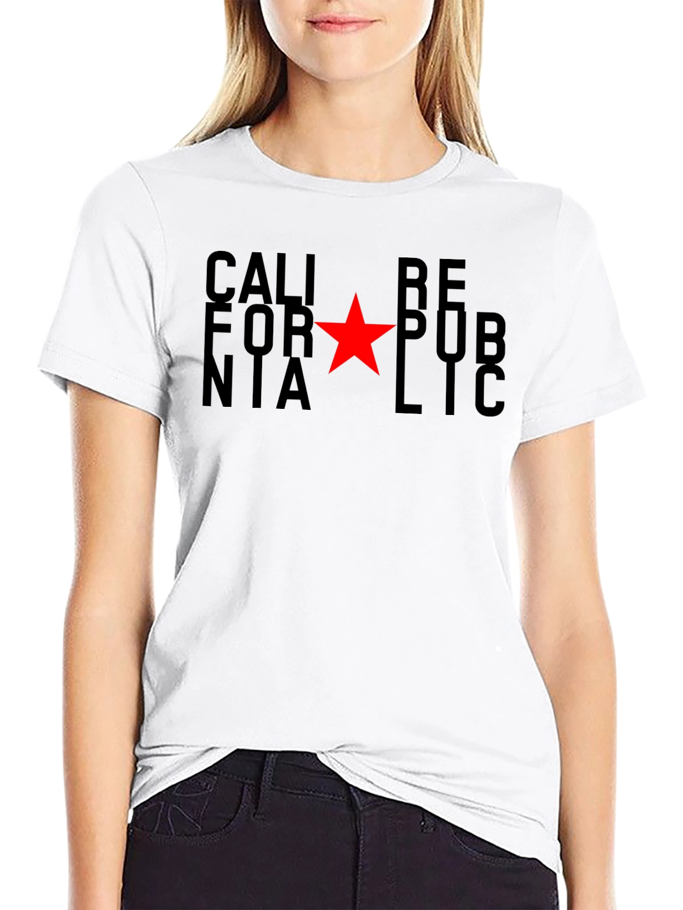 California Republic T-Shirt - Red Star