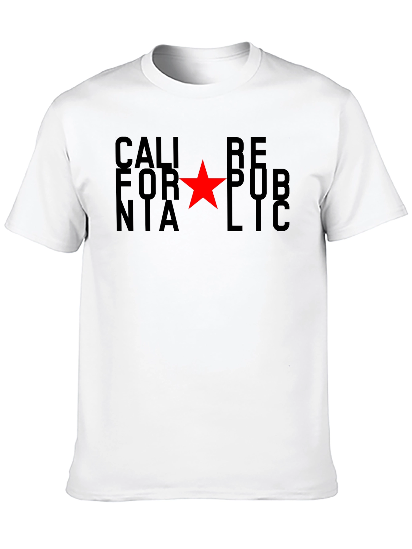 California Republic T-Shirt - Red Star