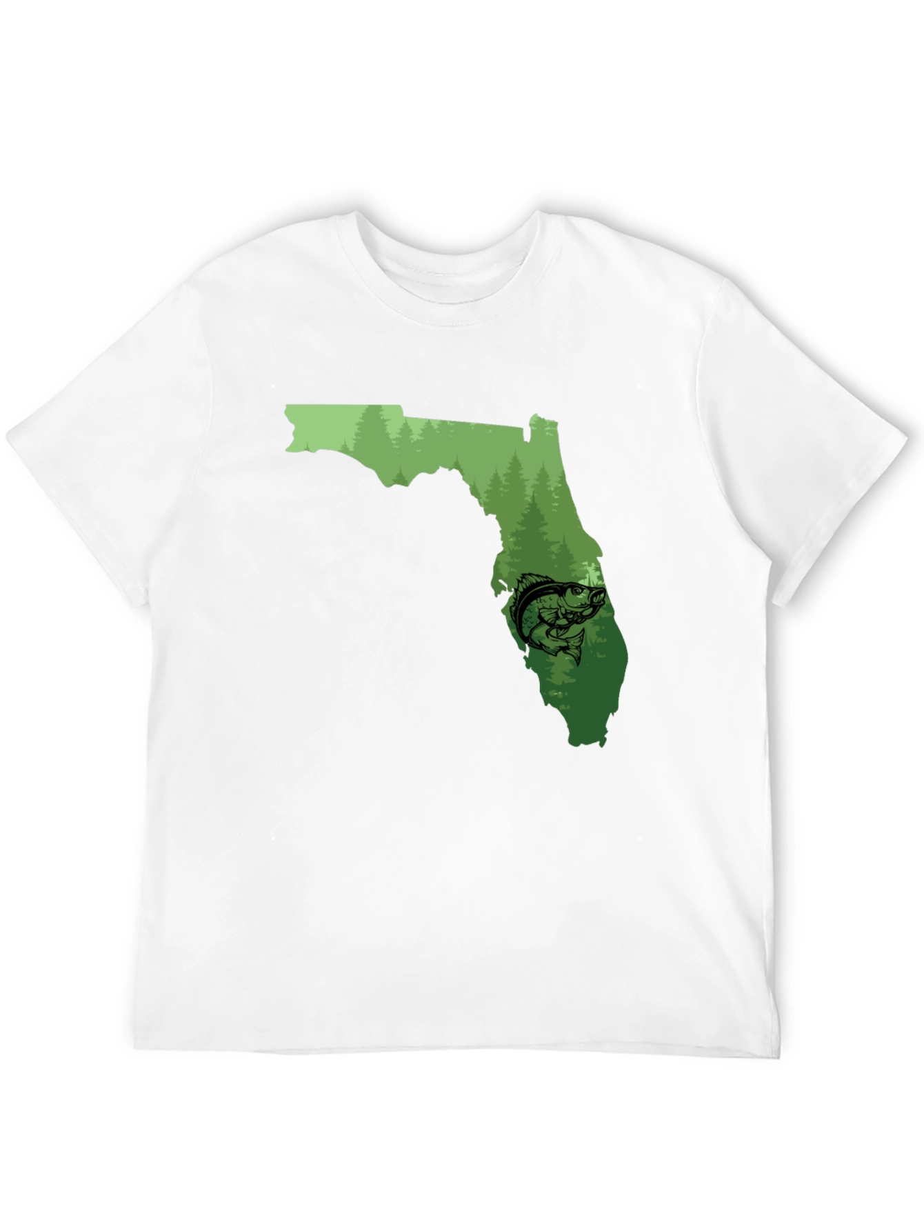 Florida Fishing Graphic Tee - Black