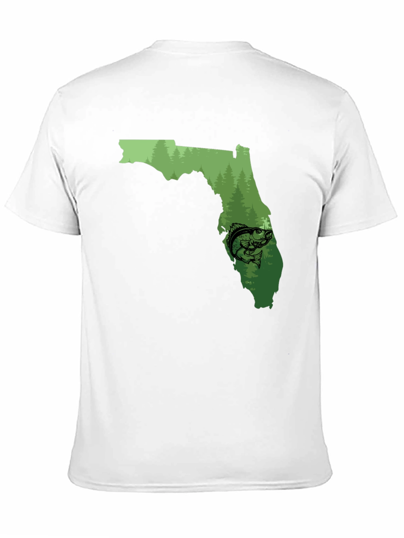 Florida Fishing Graphic Tee - Black