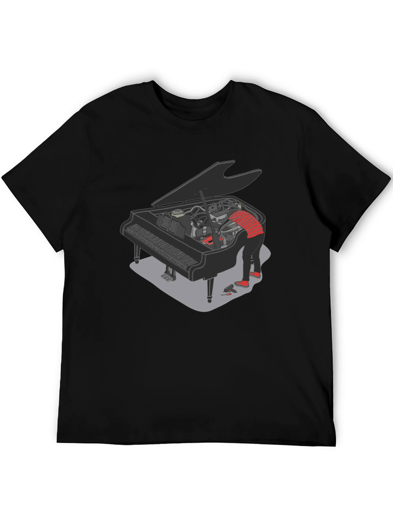 Piano Mechanic T-Shirt - Unique Graphic Tee