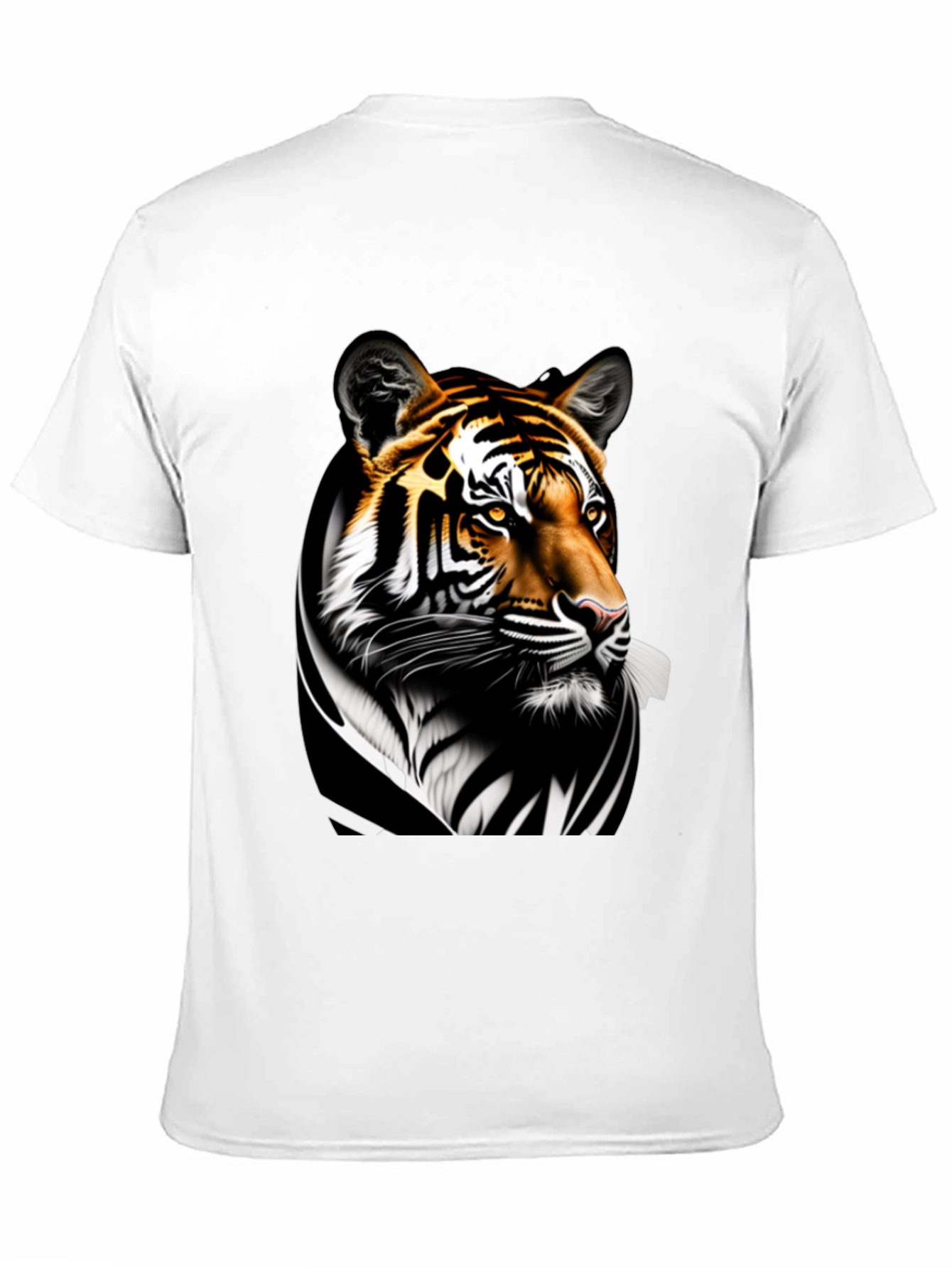 Tiger Graphic Print Black T-Shirt