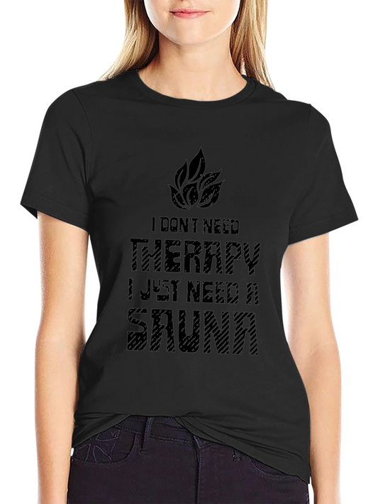 Sauna Therapy Black T-Shirt