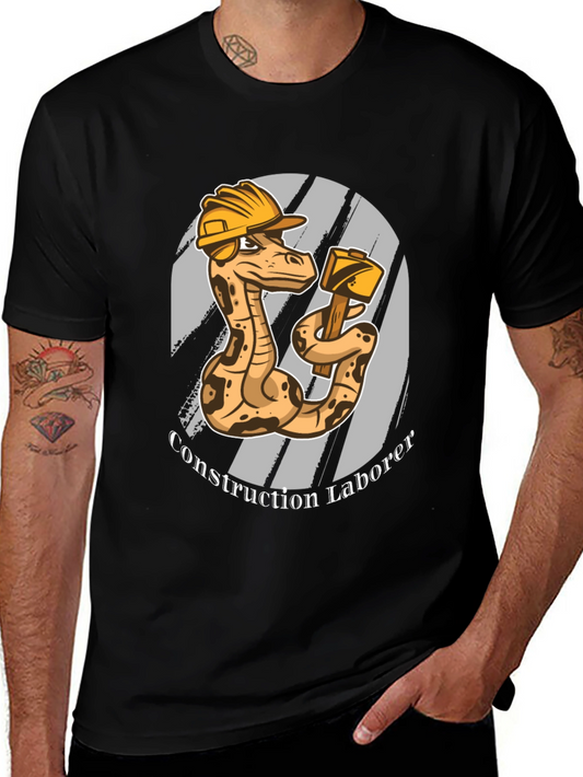 Construction Snake Graphic T-Shirt