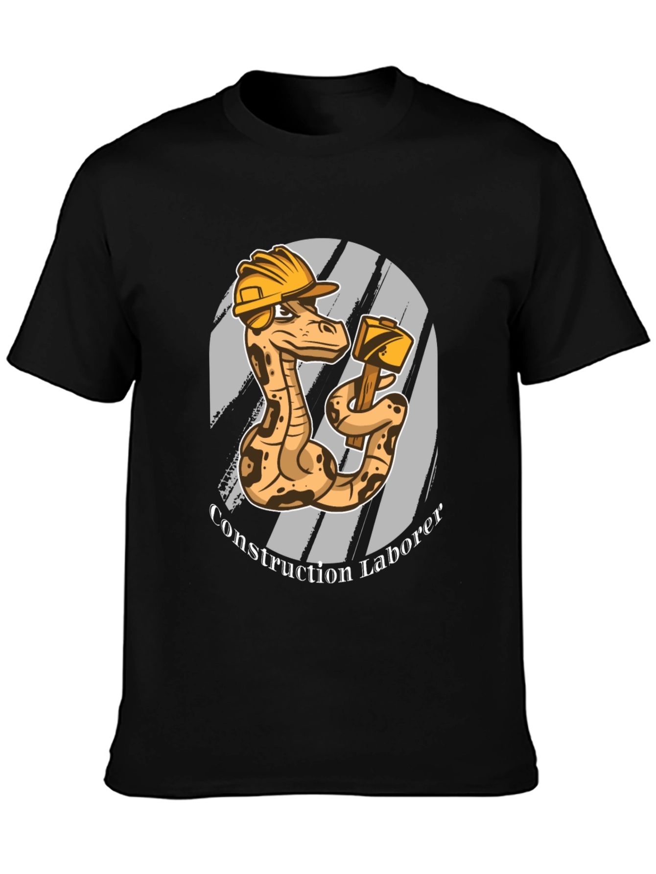 Construction Snake Graphic T-Shirt