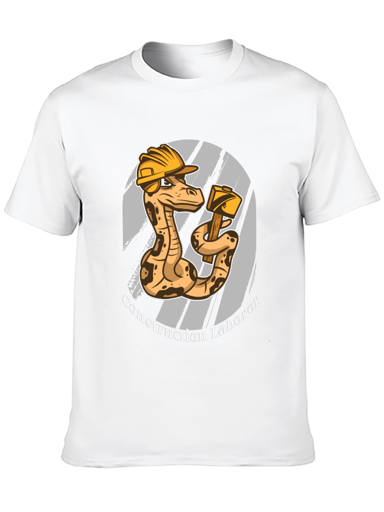 Construction Snake Graphic T-Shirt