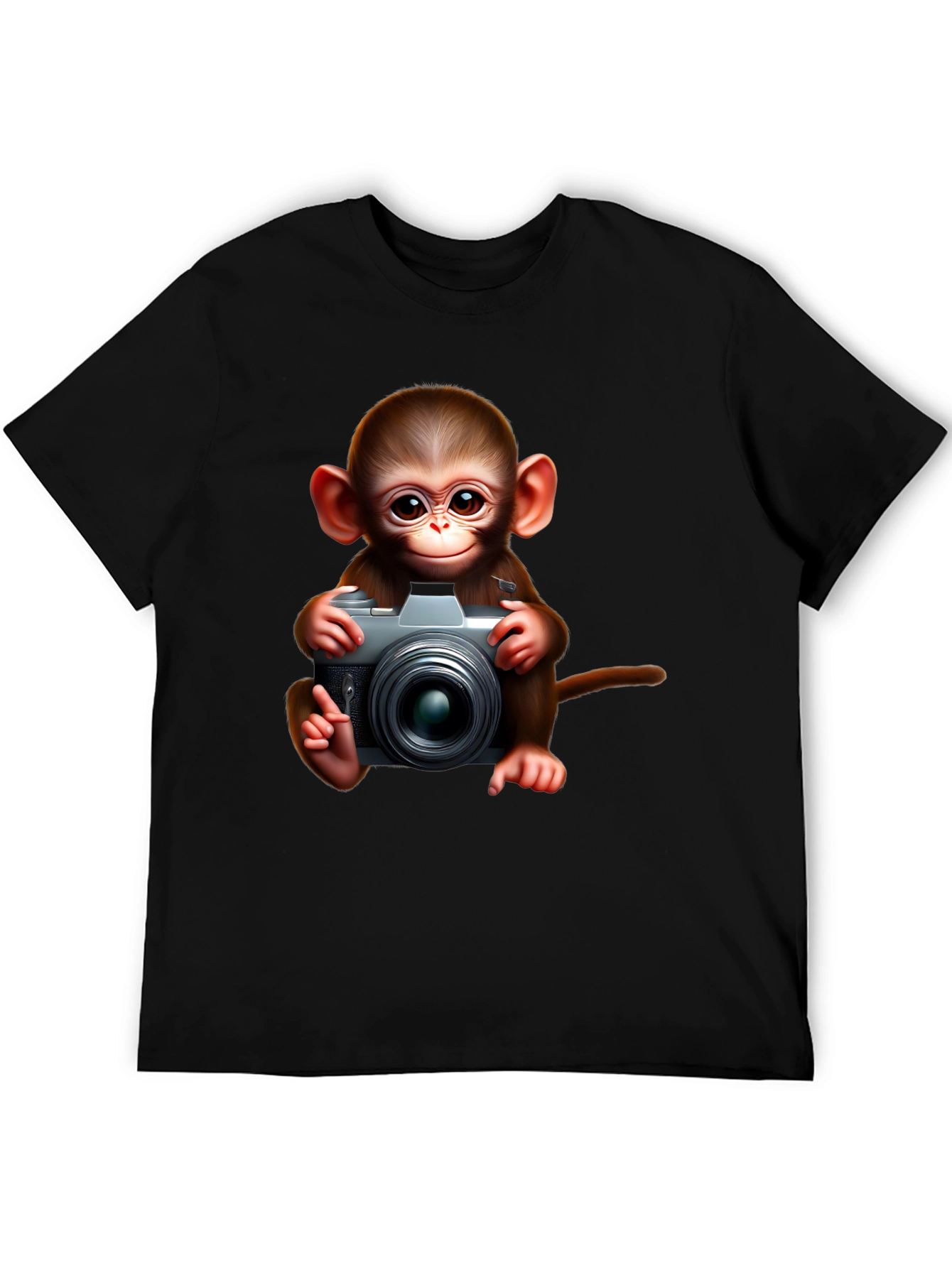 Monkey Photographer Graphic Tee