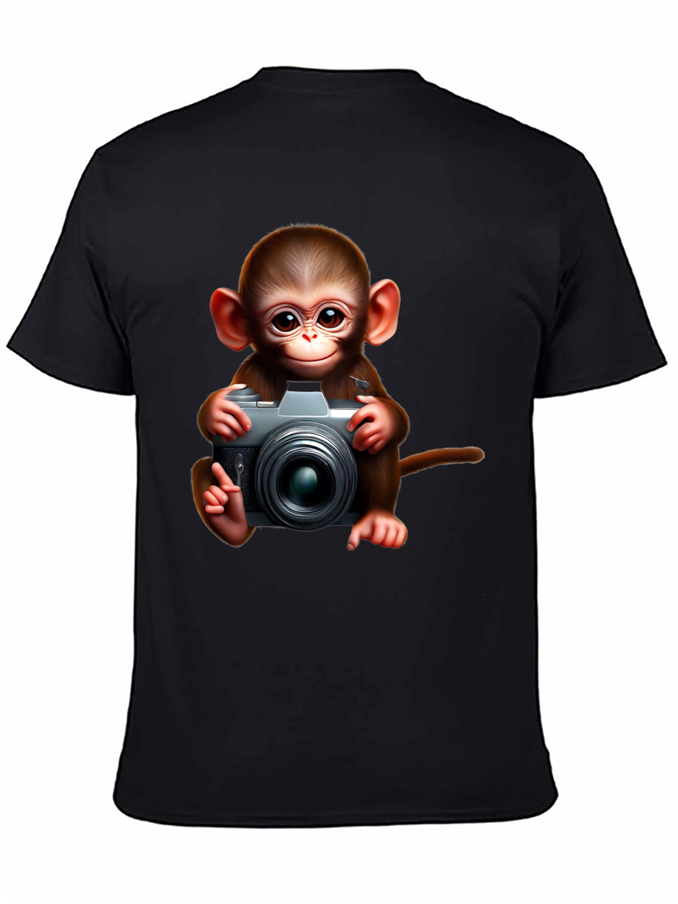 Monkey Photographer Graphic Tee