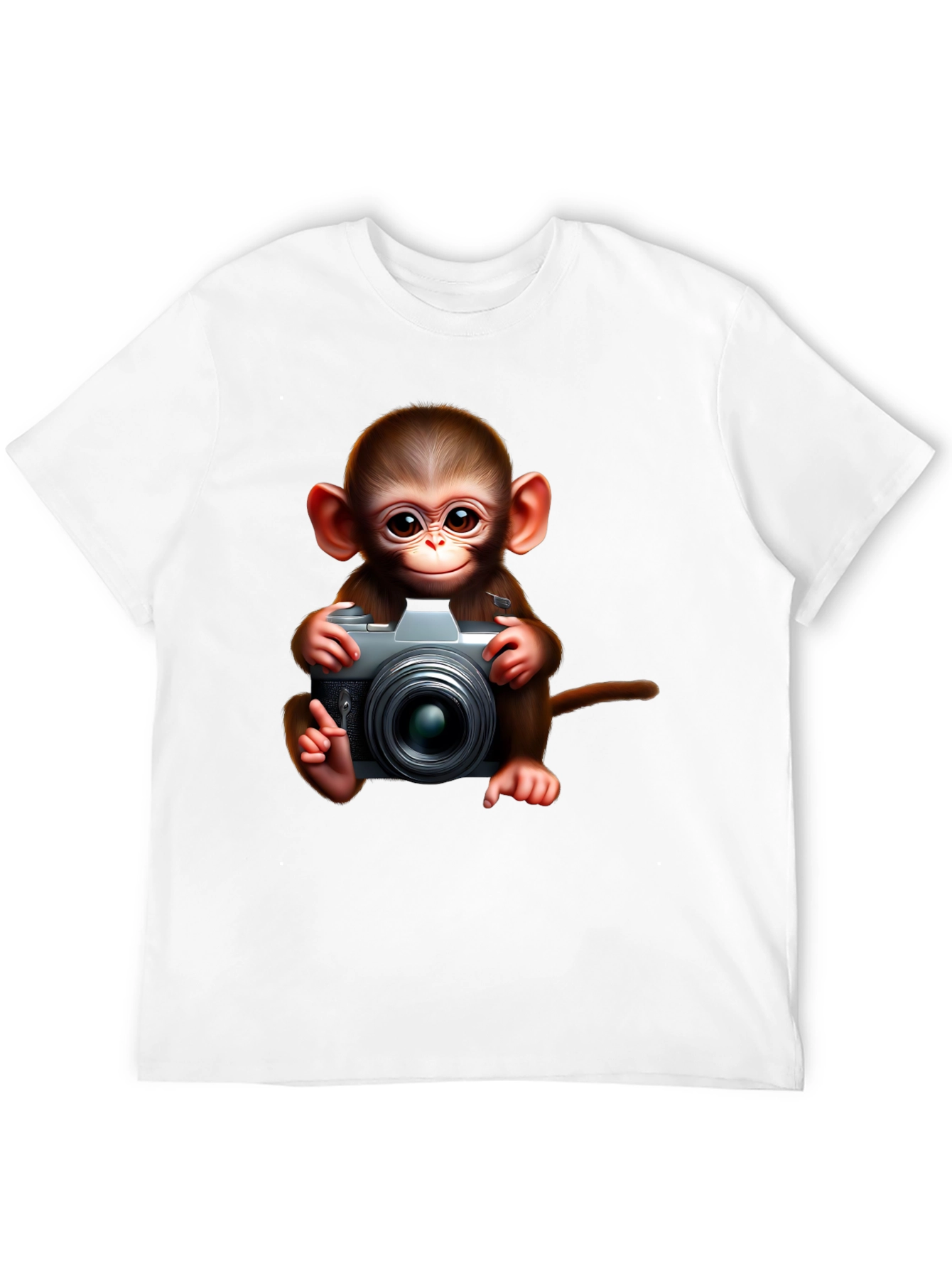 Monkey Photographer Graphic Tee