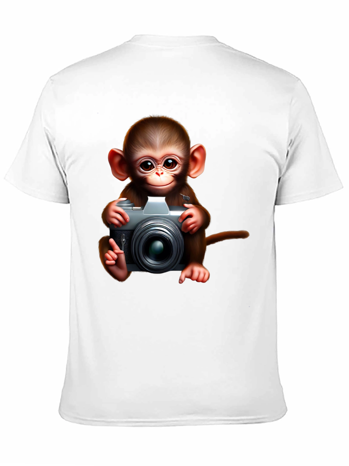 Monkey Photographer Graphic Tee