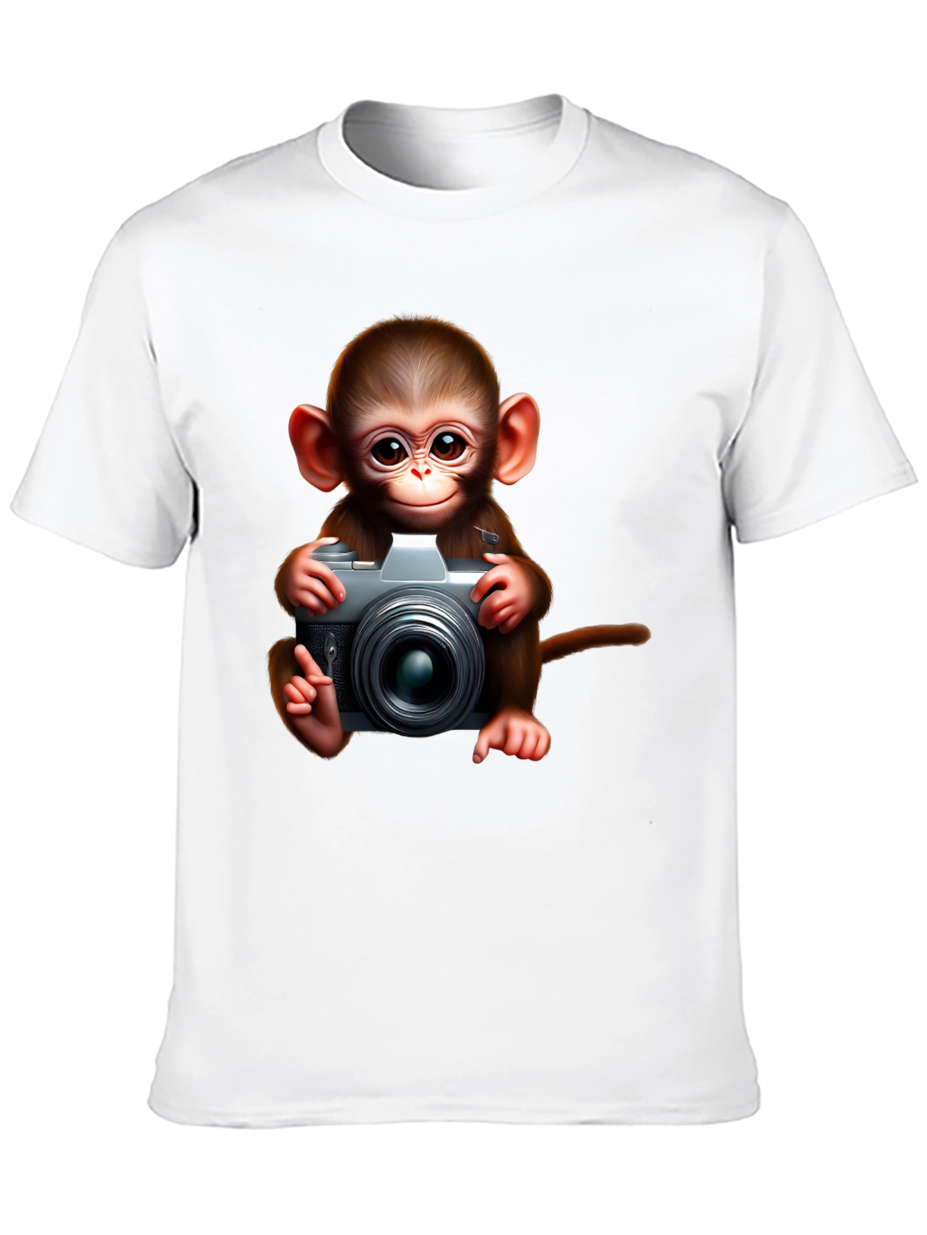 Monkey Photographer Graphic Tee