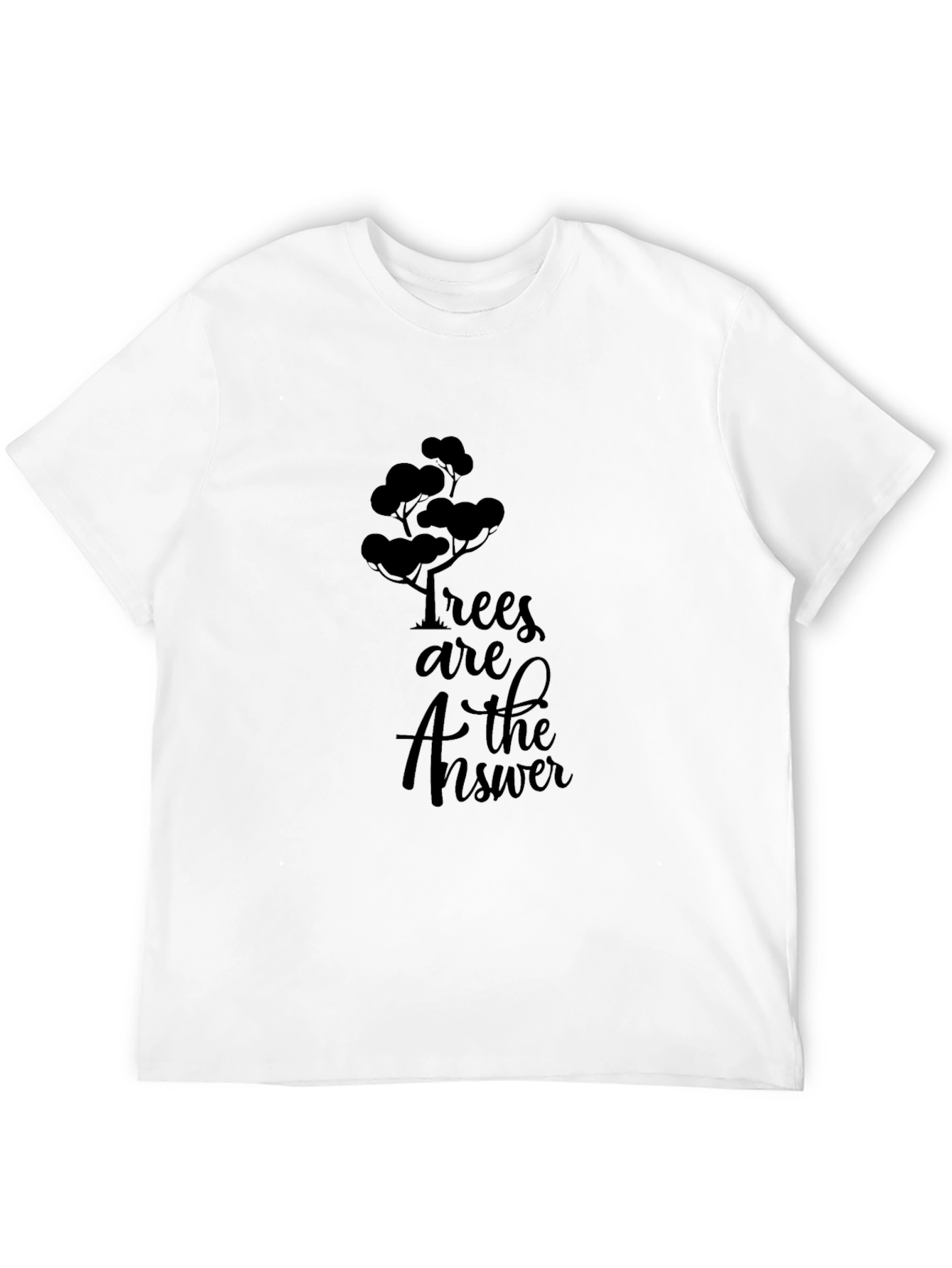 Trees are the Answer Graphic Tee - Black