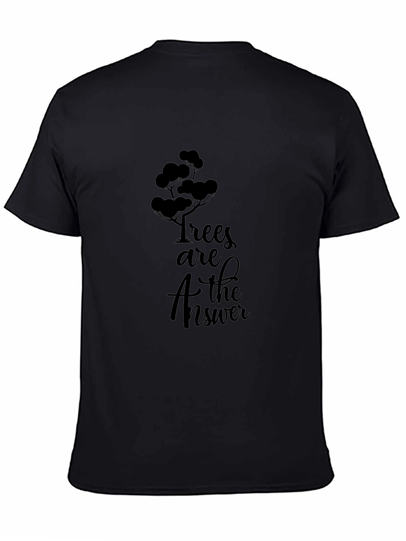 Trees are the Answer Graphic Tee - Black