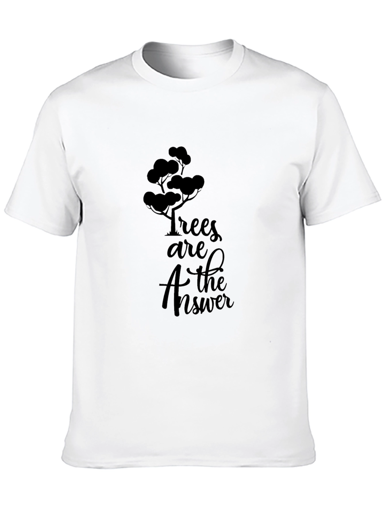 Trees are the Answer Graphic Tee - Black
