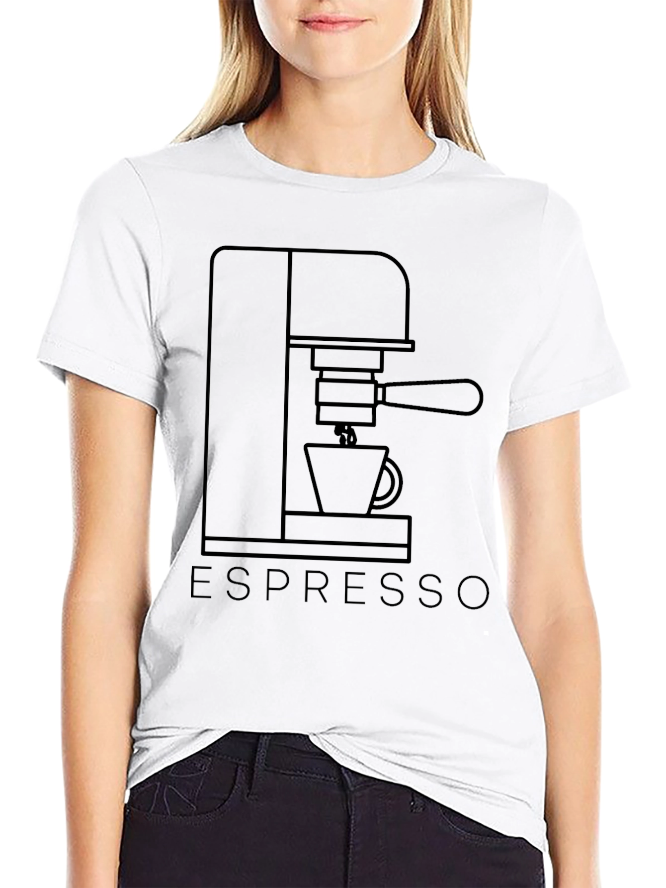 Espresso Machine Graphic Tee - Coffee Lover T-Shirt