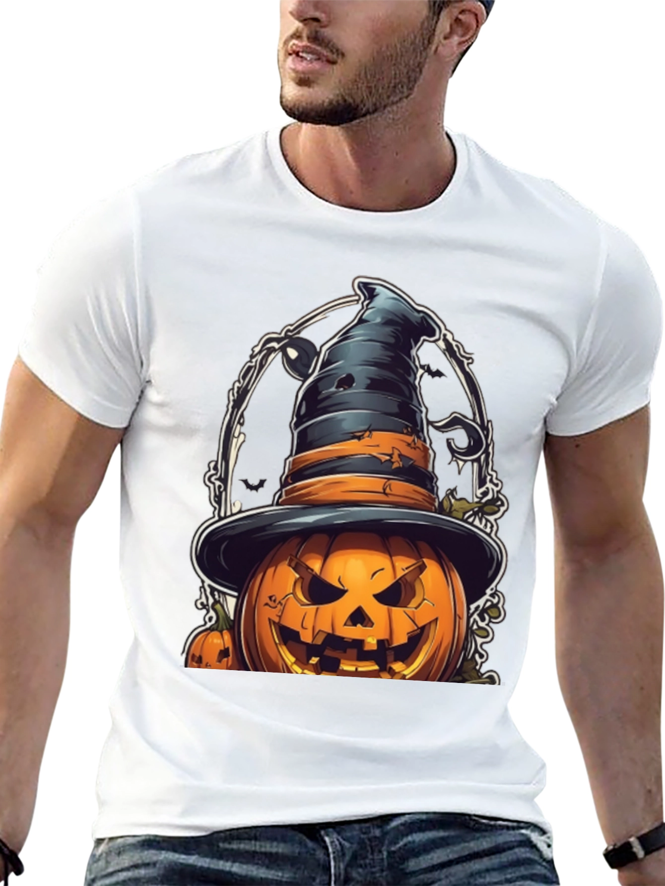 Halloween Pumpkin Witch T-Shirt