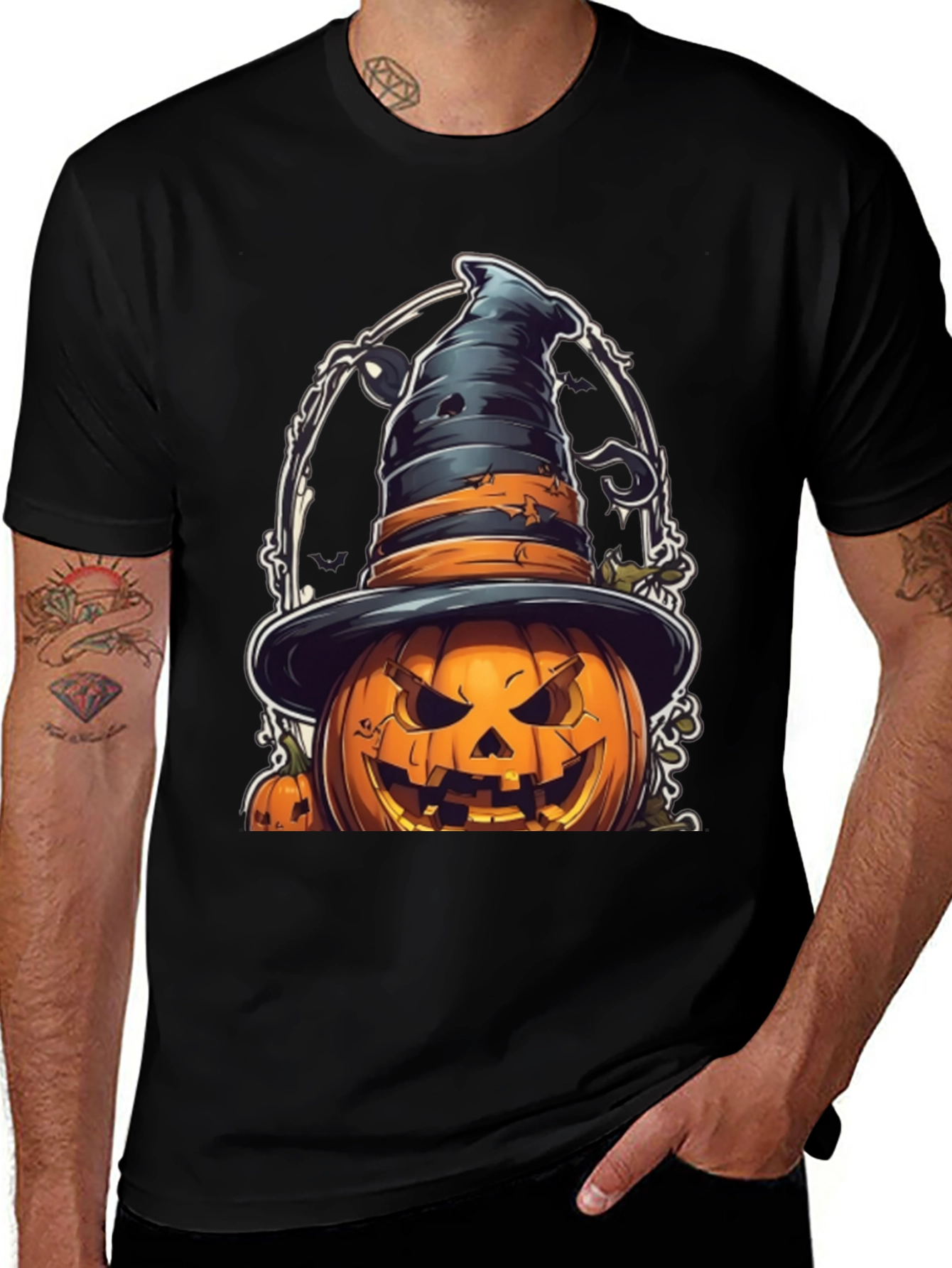 Halloween Pumpkin Witch T-Shirt