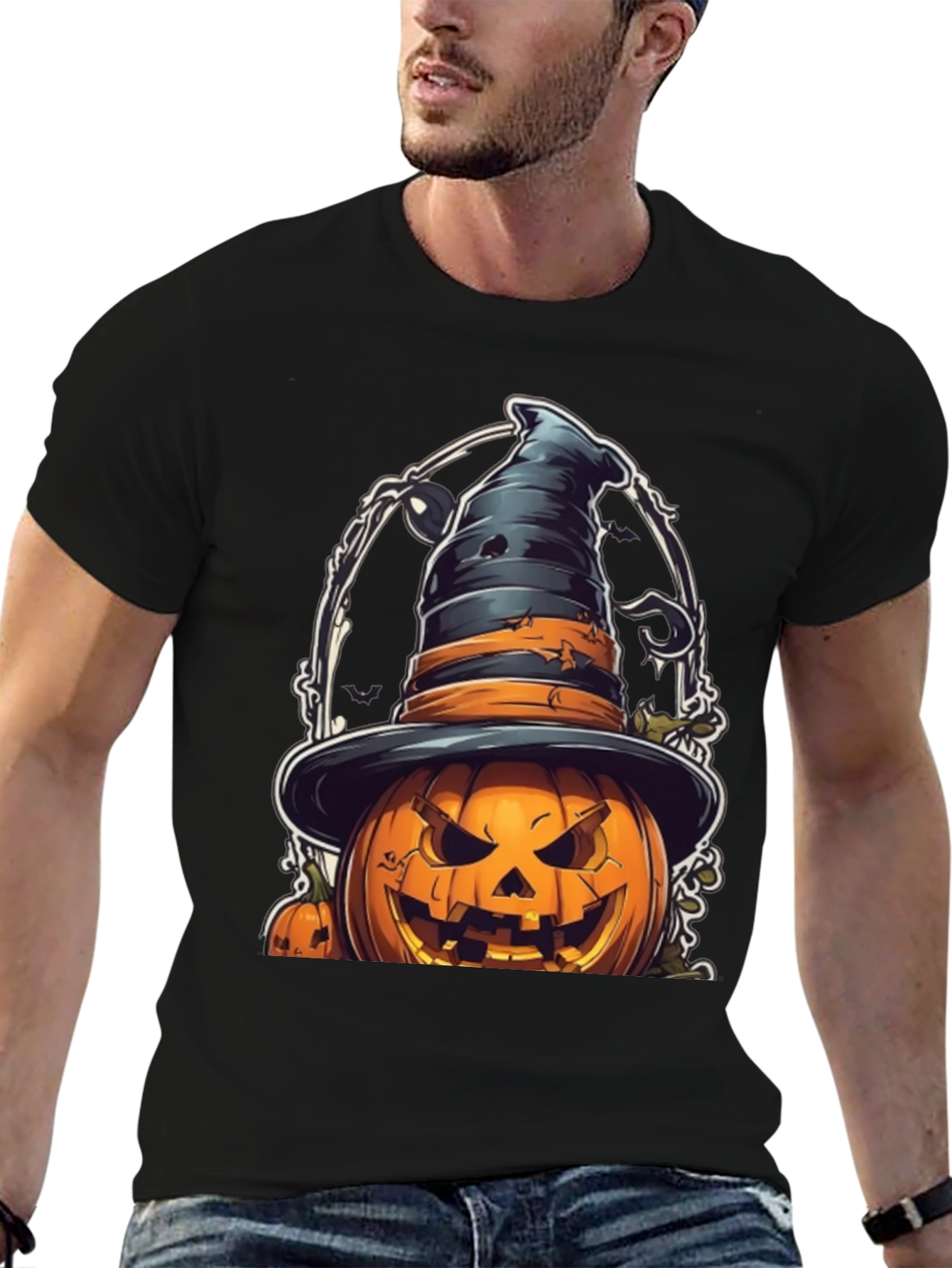 Halloween Pumpkin Witch T-Shirt
