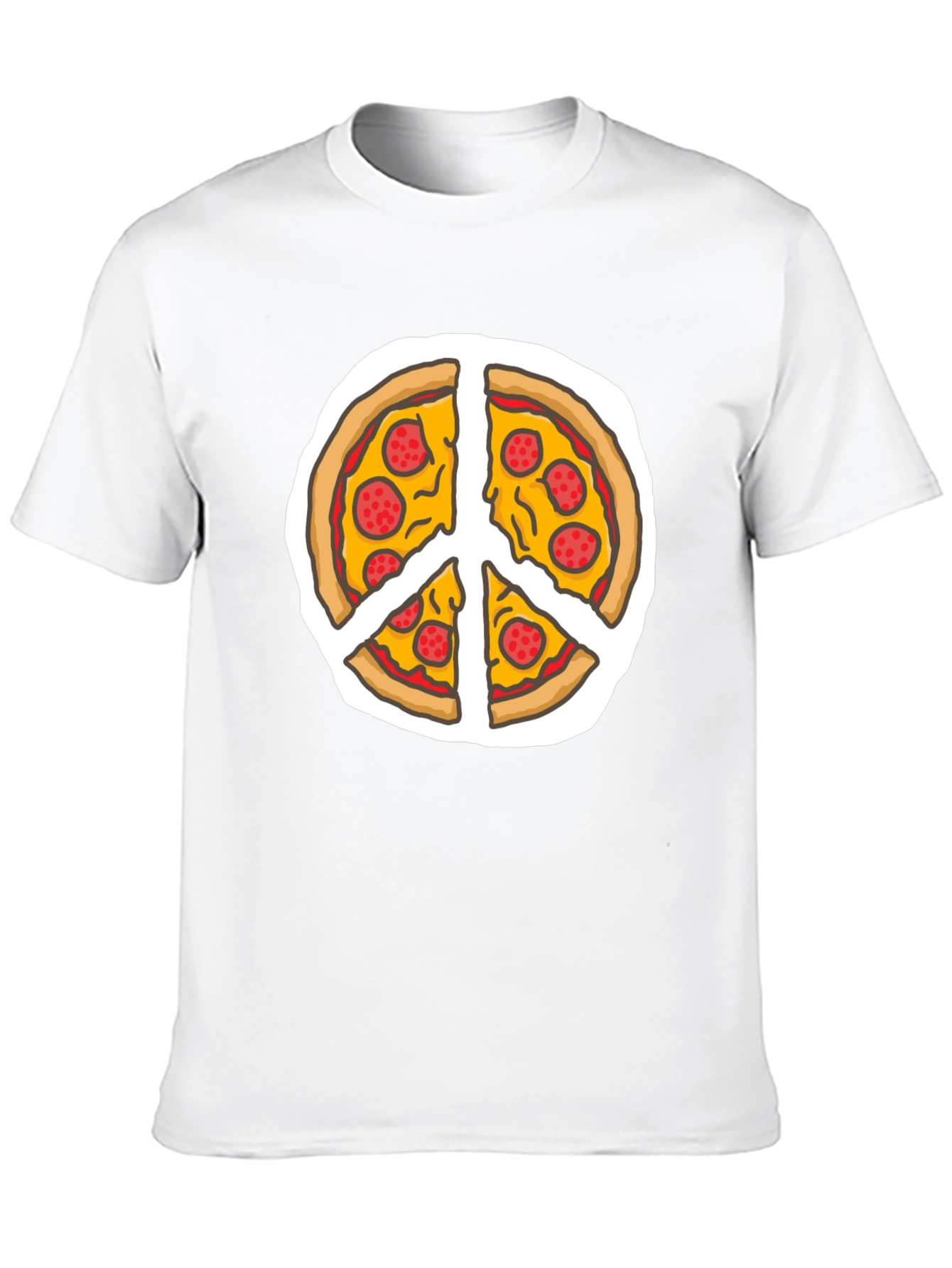 Pizza Peace Sign T-Shirt - Funny Foodie Tee