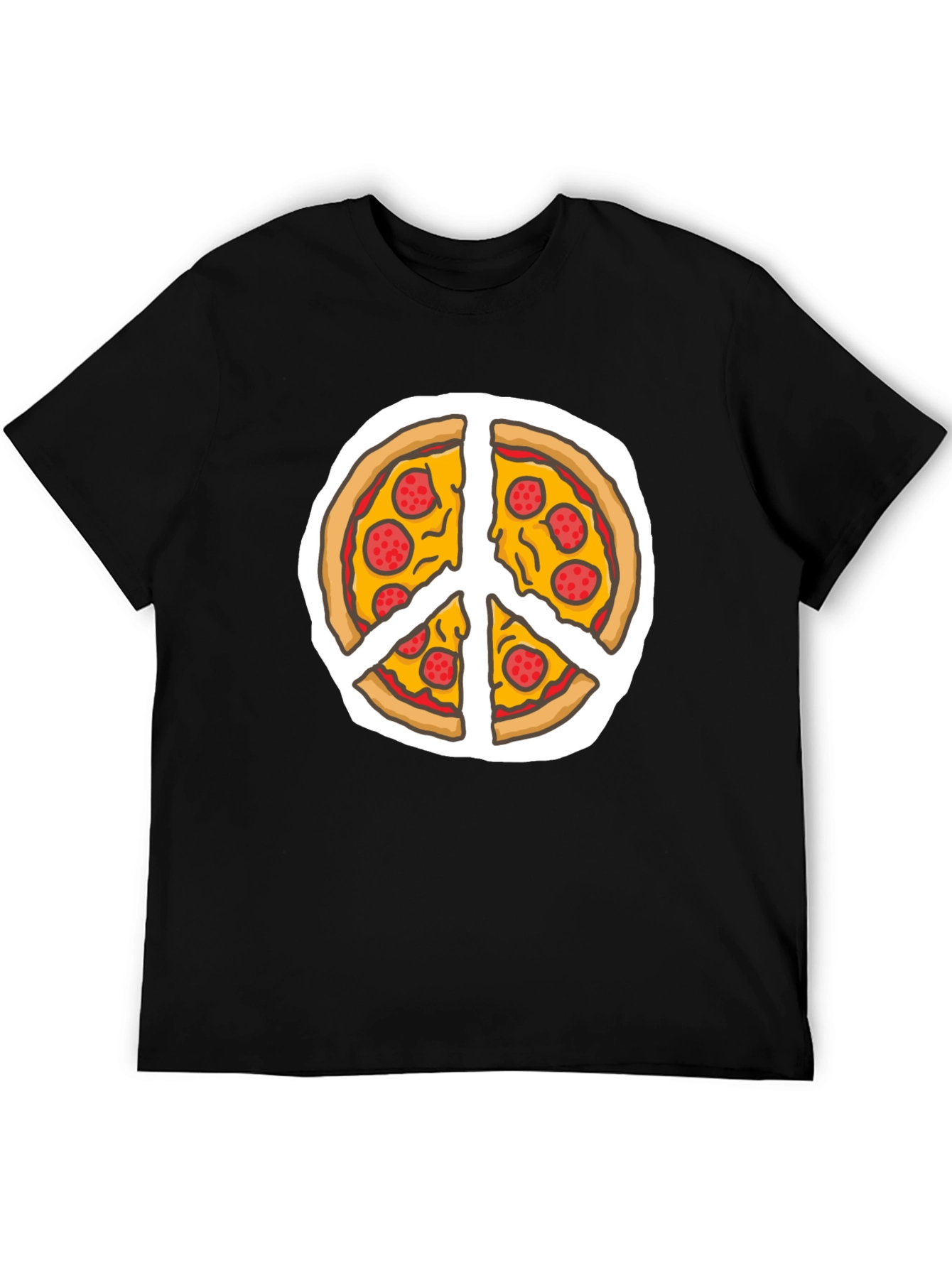 Pizza Peace Sign T-Shirt - Funny Foodie Tee