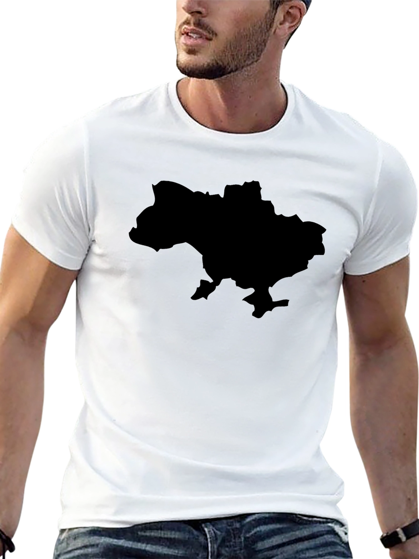 Ukraine Map T-Shirt - Black Graphic Tee