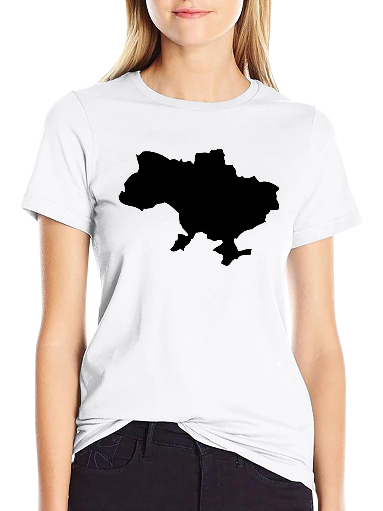 Ukraine Map T-Shirt - Black Graphic Tee