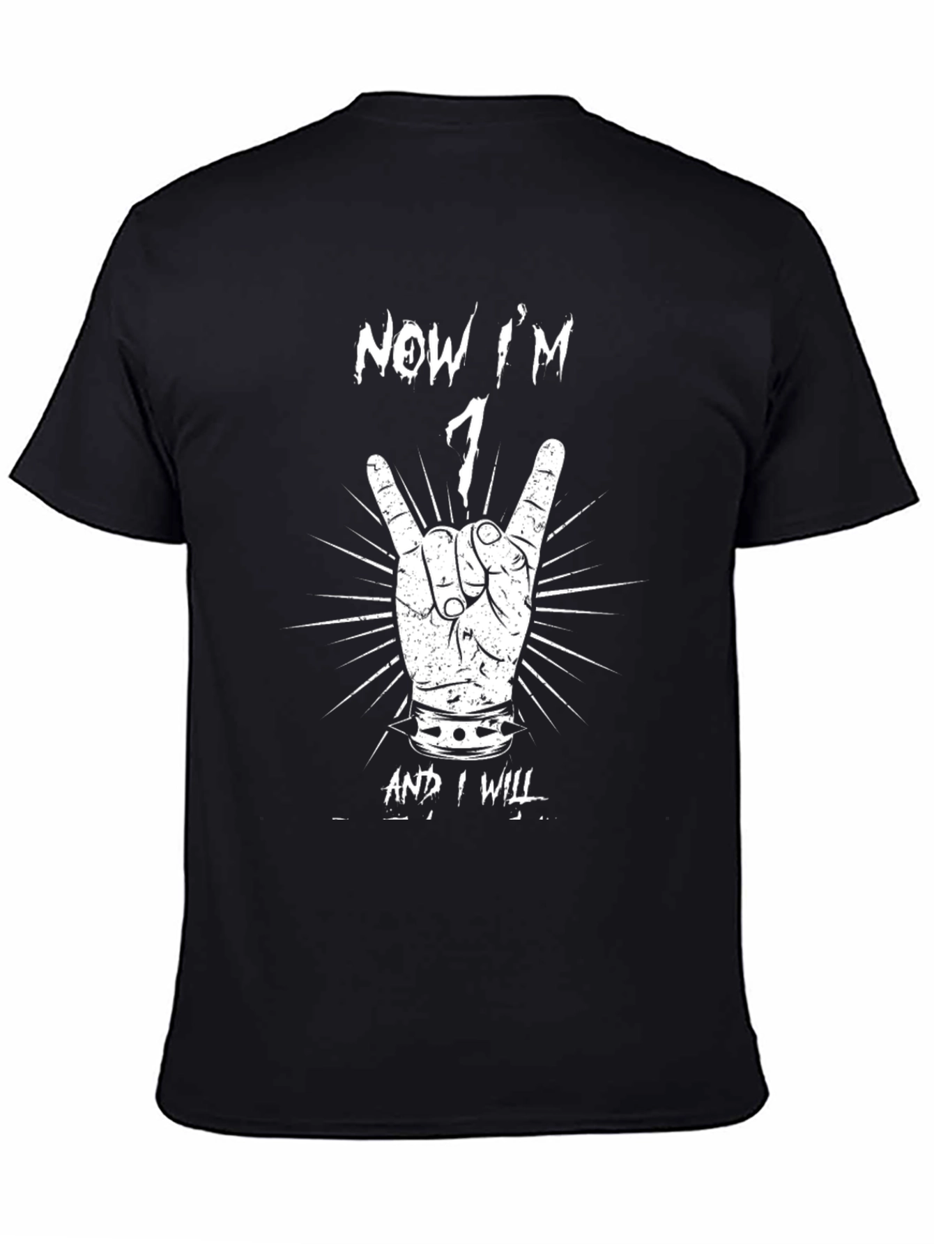 Now Im 1 Shirt - Rock On First Birthday