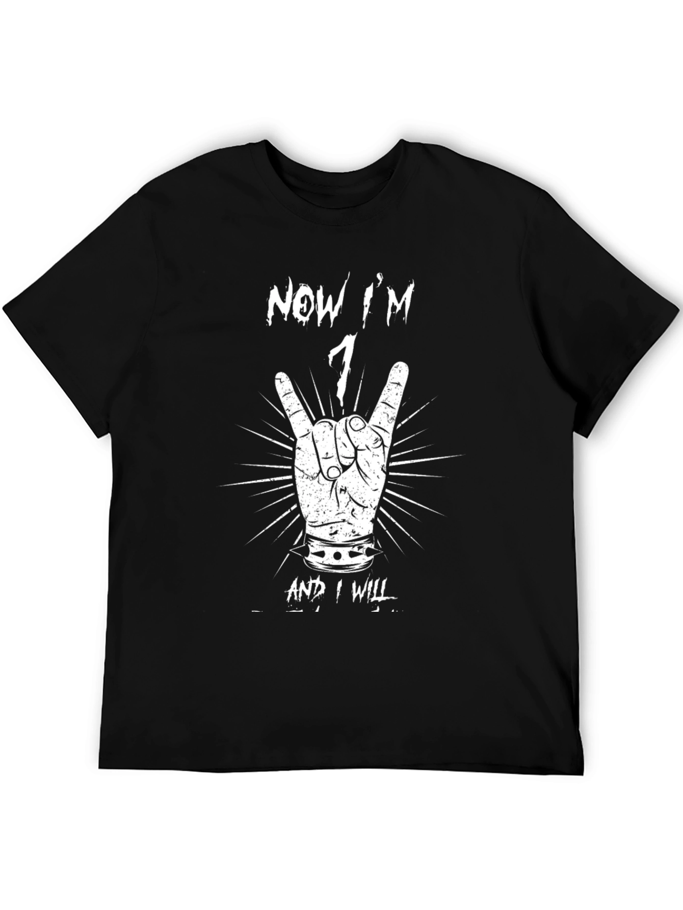 Now Im 1 Shirt - Rock On First Birthday
