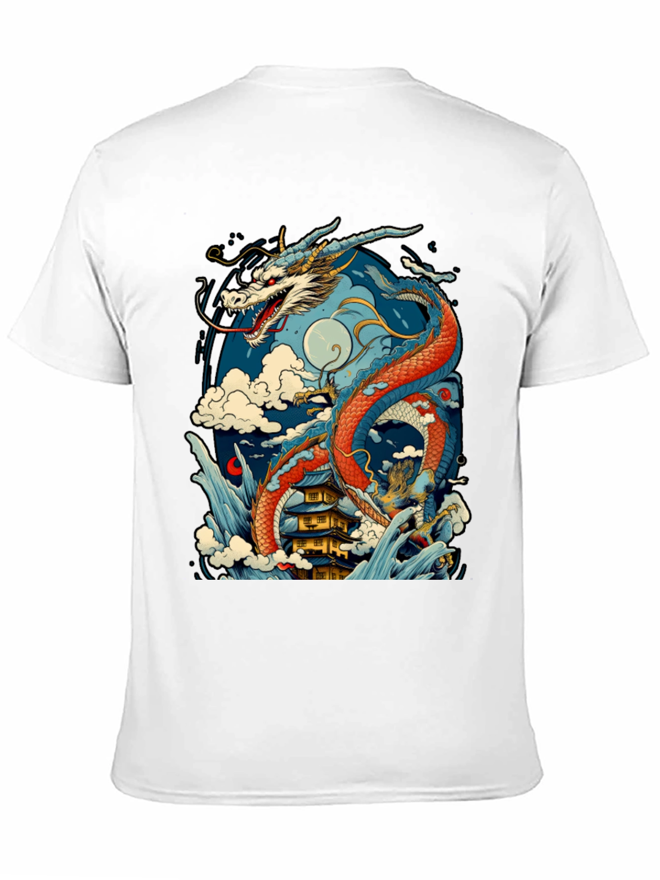 Dragon Graphic T-Shirt - Mens Black Tee