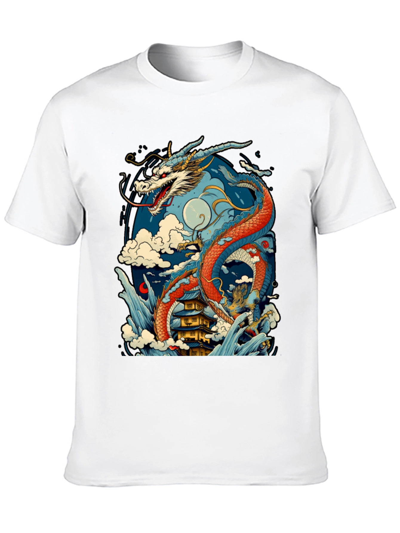 Dragon Graphic T-Shirt - Mens Black Tee