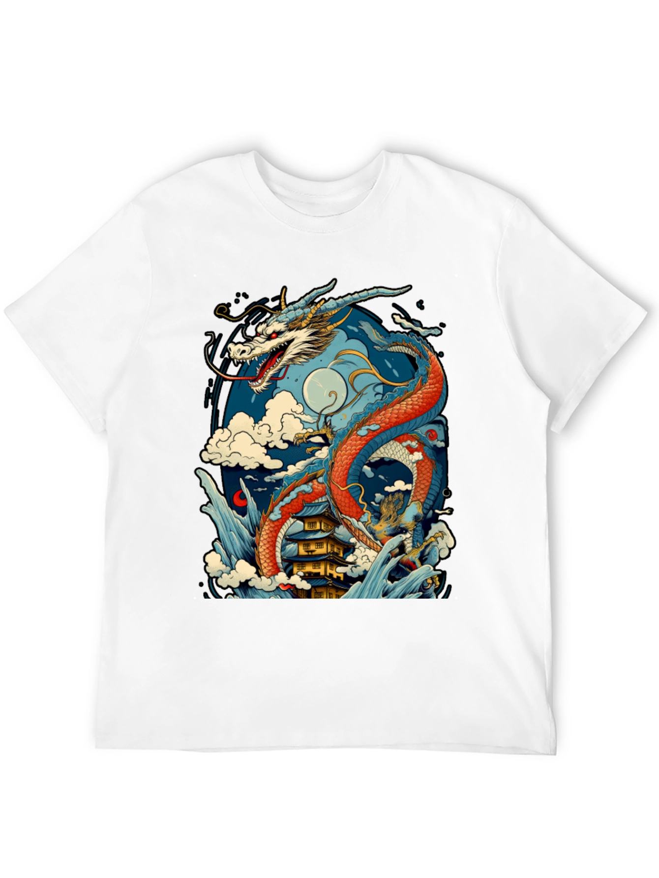 Dragon Graphic T-Shirt - Mens Black Tee